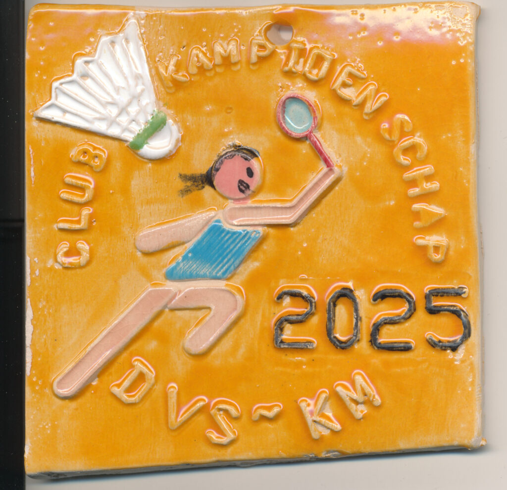 Tegeltje clubkampioenschappen 2025